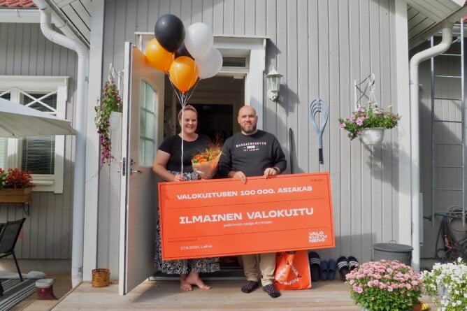 Laihialainen perhe sai ilmaisen valokuidun  